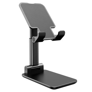 Imagem de Suporte de Mesa Universal para Celular e Tablet – Dobrável, Ajustável, Antiderrapante e Portátil Premium