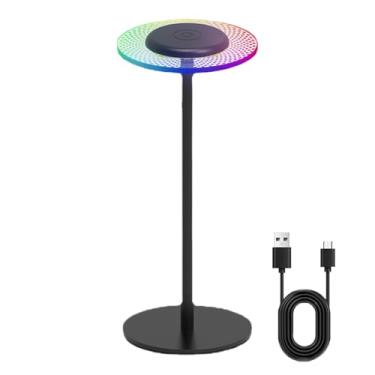 Imagem de Luminária de Mesa LED - Iluminação Noturna com Mudança de Cores - Luz Ambiente para Escritório,para Festas Leitura Descanso Quarto Dormitório Apartamento Sala de Jantar