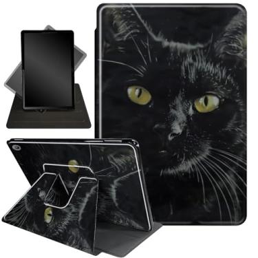 Imagem de Capa protetora inteligente para Amazon Kindle Fire Max 11 (13ª geração, versão 2023) 28 cm, suporte giratório de 360 graus, capa protetora inteligente para Amazon Fire Max 11 (versão 2023), gato