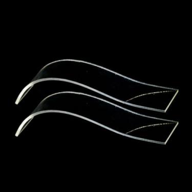 Imagem de 2 peças de suporte de colar de acrílico, suporte de exibição de joias, suporte de exibição, colar, cavalete e pingente, organizador de pingentes, transparente