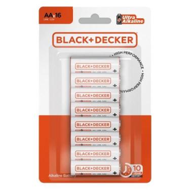 Imagem de Pilha alcalina AA com 16 unidades - BDBT-00AA-16 - Black + Decker
