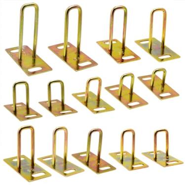 Imagem de Pirhosigma 2 peças cada, 14 tipos de ganchos de trava de selim de assento de motocicleta elétrica balde de scooter L ganchos de trava resistente total 28 peças