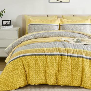 Imagem de Conjunto de edredom WONGS BEDDING Yellow King Size 7 peças