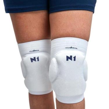 Imagem de Joelheira com Proteção - Linha SPRY - N1 Sport, Branco, P