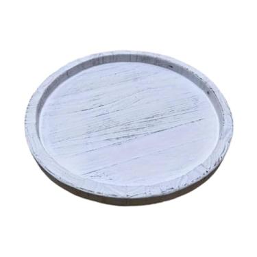 Imagem de FytStycale Bandeja Porta-velas, Bandeja para Sobremesas, 28 Cm, Decoração para Banheiro, Redonda, Organizador de para Perfumes E Esponjas, B