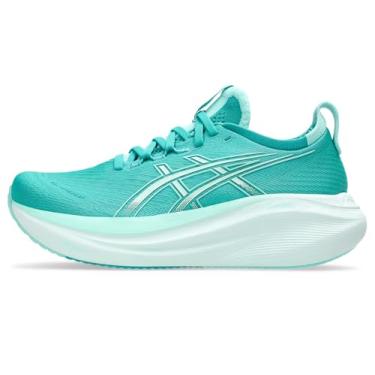 Imagem de ASICS Tênis feminino Gel-Nimbus 27, Azul-petróleo/menta iluminada, 42
