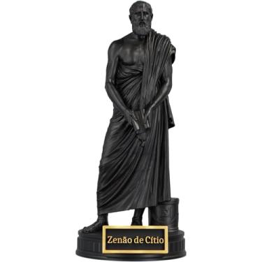 Imagem de Estátua Zenão de Cítio - Filósofo Grego - Estoicismo (Cor Aurum Noctis)
