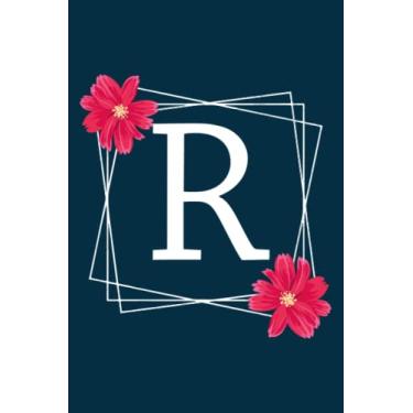Imagem de Monogram R Initial Lined Notebook: Monogrammed Personalized Writing Notebook Journal & Diary for Writing & Notes for Girls and Women