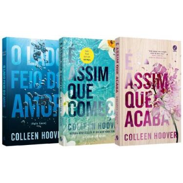 Imagem de Kit Colleen Hoover - 3 livros: É Assim que Acaba + Começa + O lado fei