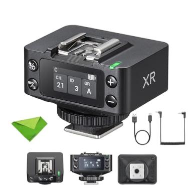Imagem de Godox XR TTL Receptor de disparo de flash sem fio compatível com câmeras Nikon e Canon, sistema 2.4G, transmissão de 100 m, 99 IDs e 32 canais, sincronização sem fio com X3 e X3Pro