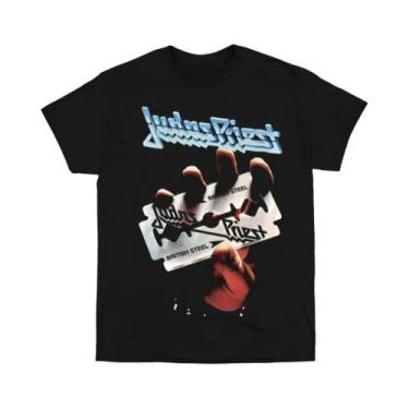 Imagem de Camiseta Unissex De Algodão Com Gola Redonda JUDAS PRIEST Metal Rock M