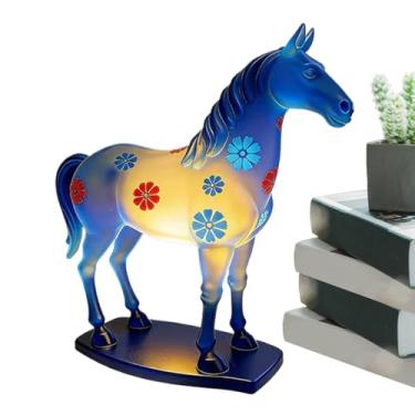Imagem de Luminária de Cavalo - Estátua de Luz de Noite com Dimmer Regulável para Decoração de Ambiente Interior | Luzes De Noite LED Em Forma De Cavalo | Para Quarto De Bebé, Quarto De Crianças, Sala De Estar