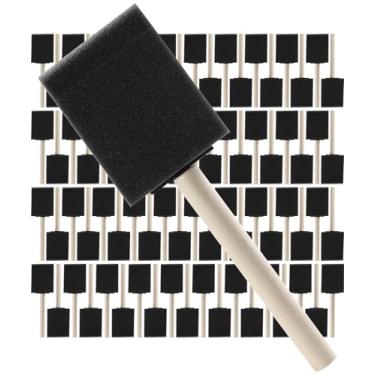 Imagem de Bates- Pincéis de tinta de espuma, 5 cm, pacote com 16, pincéis de esponja, pincel de tinta de esponja,