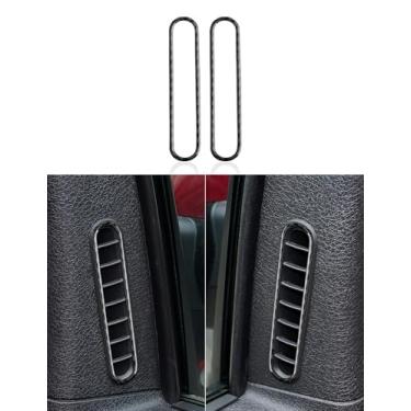 Imagem de Adesivo decalque de fibra de carbono para saída de ar para porta de carro com acabamento interior para Ford F150 2009 2010 2011 2012 2013 2014 acessórios