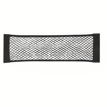 Imagem de Bolsa para carro, tela de teto, armazenamento automático, adesivo de parede, bolso de rede, elástico, bolsa de carga, suporte de armazenamento de malha de carga (9,84 x 31,5 cm)