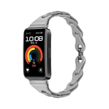 Imagem de Pulseira De Silicone Colorida Para Huawei Band 10 9 8, Correia De Borr