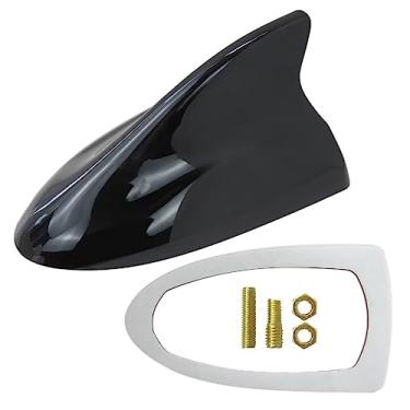 Imagem de WELURE Antena Car Shark Fin com acessórios, rádio de teto AM/FM antena de rádio para Hyundai Kona 2019 - preto