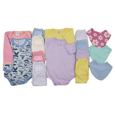 Imagem de Kit C/15 Peças Roupas De Bebê Menino E Menina Maternidade - Taya Baby,