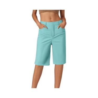 Imagem de Shorts Cargo Femininos De Cintura Alta, Calças Casuais De Moda Com Bol