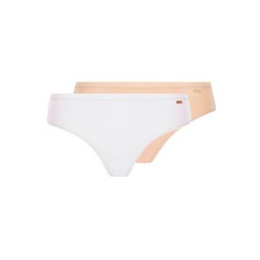 Imagem de Kit com 2 Calcinhas Biquíni Loba 40353-001, Branco, GG