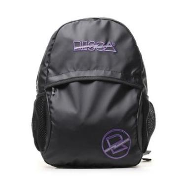 Imagem de MOCHILA EMBORRACHADA RISCA PRETO/ROXO 9072-Unissex