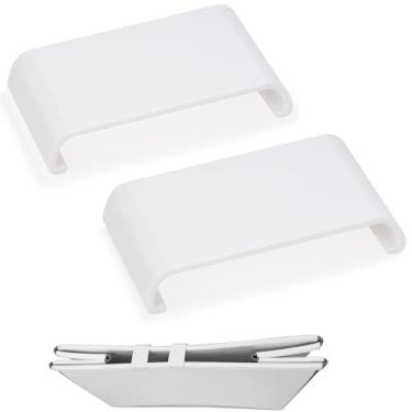 Imagem de Zynoro Clipe de armazenamento compatível com Stokke Flexi Bath Regular/GG, pacote com 2 clipes brancos para facilitar o armazenamento de banheiras dobráveis