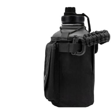 Imagem de Garrafa Térmica De Água Com Alça Bolsa De Armazenamento(Preto,1900ml)