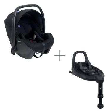 Imagem de Kit Bebe Conforto Chicco Kory Essential + Base Full 360 I-Size Chicco Preto - 6087070950000K