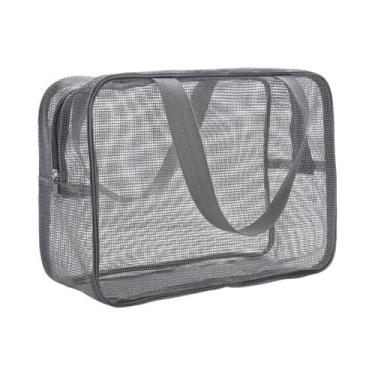 Imagem de Bolsa De Viagem Em Malha Para Banho, Necessaire Portátil, Organizador 