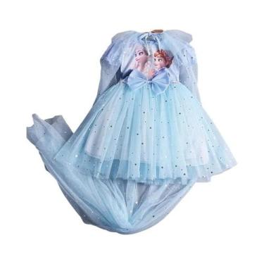 Imagem de Vestido De Princesa Frozen Elsa Anna Para Meninas, Fantasia De Festa D