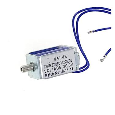 Imagem de 1 peça DC 3V válvula normalmente aberta N/O válvula solenoide de ar válvula de ar de escape de controle eletrônico de pulso