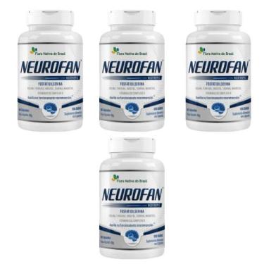 Imagem de Kit 4x Neurofan Nootropic 4x60 cápsulas Flora Nativa - Flora Nativa do