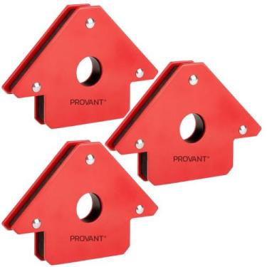 Imagem de Kit 3 Esquadros Magnético Imantado Para Soldador 12kg - NoBrand