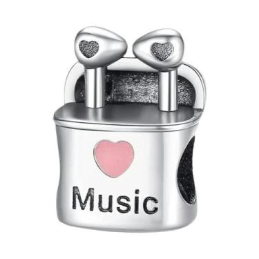 Imagem de Pingentes De Instrumentos Musicais Em Prata Esterlina: Piano, Guitarra