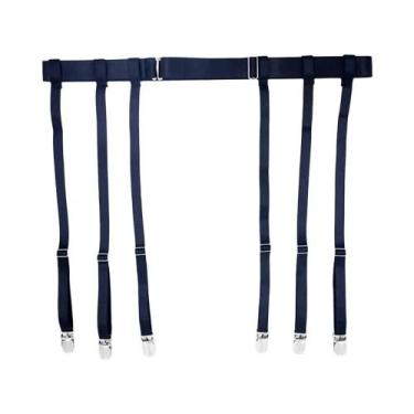 Imagem de Cinta-liga Elástica Ajustável Para Meias De Coxa Alta Femininas E De M