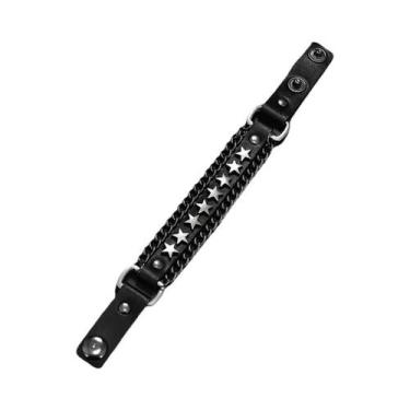 Imagem de Pulseira De material sintético Com Cravos De Caveira Estilo Punk, Aces