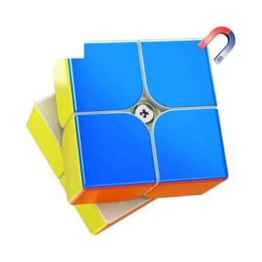 Imagem de Cubo Mágico Magnético 2x2 Para Crianças MoYu RS2M Evolution Brinquedo 