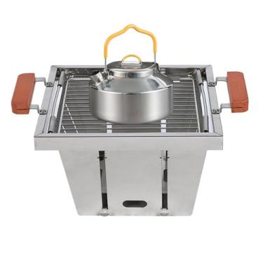 Imagem de Fogão de cozinha dobrável | Fogão com queimador de mochila - Fogão dobrável para churrasco ao ar livre para acampamento ao ar livre, reuniões de família