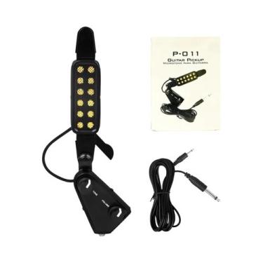 Imagem de Captador Magnético Para Boca De Violão Acústico Com Cabo De Áudio - Ac