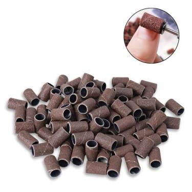 Imagem de Kit 200 Lixas Refil Lixadeira Elétrica Unhas Gramatura 240 Manicure Na