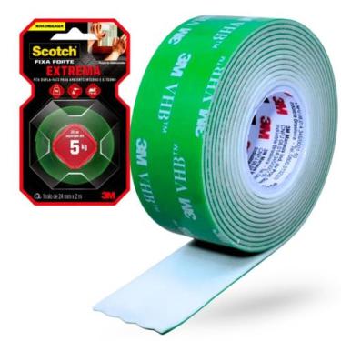 Imagem de Fita Dupla Face Fixa Forte Extreme 5Kg 24mm x 2m 3M