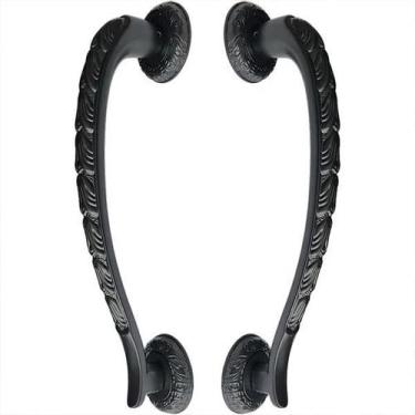 Imagem de Puxador Duplo Stylus Preto Fosco 300Mm Porta Pivotante - Máxima metais