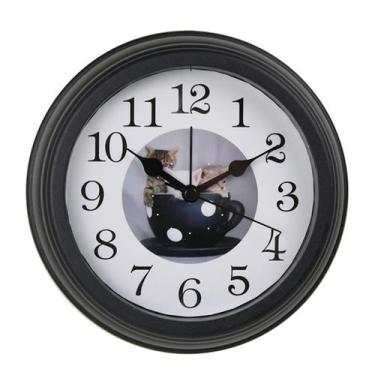 Imagem de Relógio de mesa de plástico de 6 polegadas com despertador de quartzo 