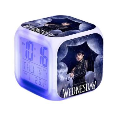 Imagem de Despertador LED digital de anime às quartas-feiras com luz noturna - y