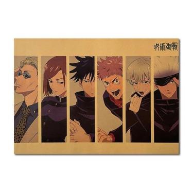 Imagem de Pôster Jujutsus Kaisens Anime Art 51x35,5 cm Papel 40g - yiweisai