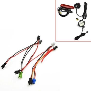 Imagem de Cabo De Conexão Para Luz De Bicicleta Elétrica 24-60V, Fio De Borracha
