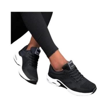 Imagem de Tênis Casuais Femininos De Plataforma Em Malha Respirável, Chunky, Par