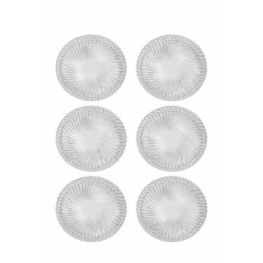 Imagem de Jogo de Pratos Sobremesa 6 Peças Vidro DT1300GCL - Bono