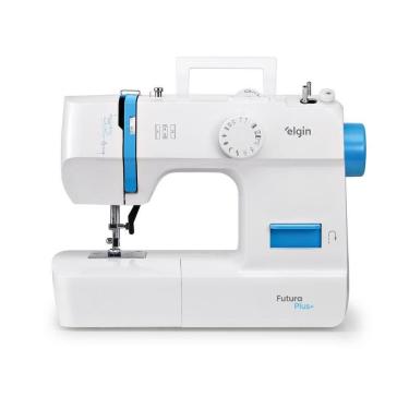 Imagem de Máquina De Costura Futura Plus 12 Pontos Braço Livre Prega Zíperes E Botões Portátil 110V