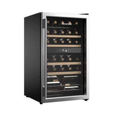 Imagem de Adega Brastemp Dual Zone 33 Garrafas Inox 220v Bzb33bebna